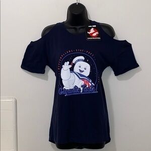 NWT Women’s Ghostbusters Cold Shoulder Tee